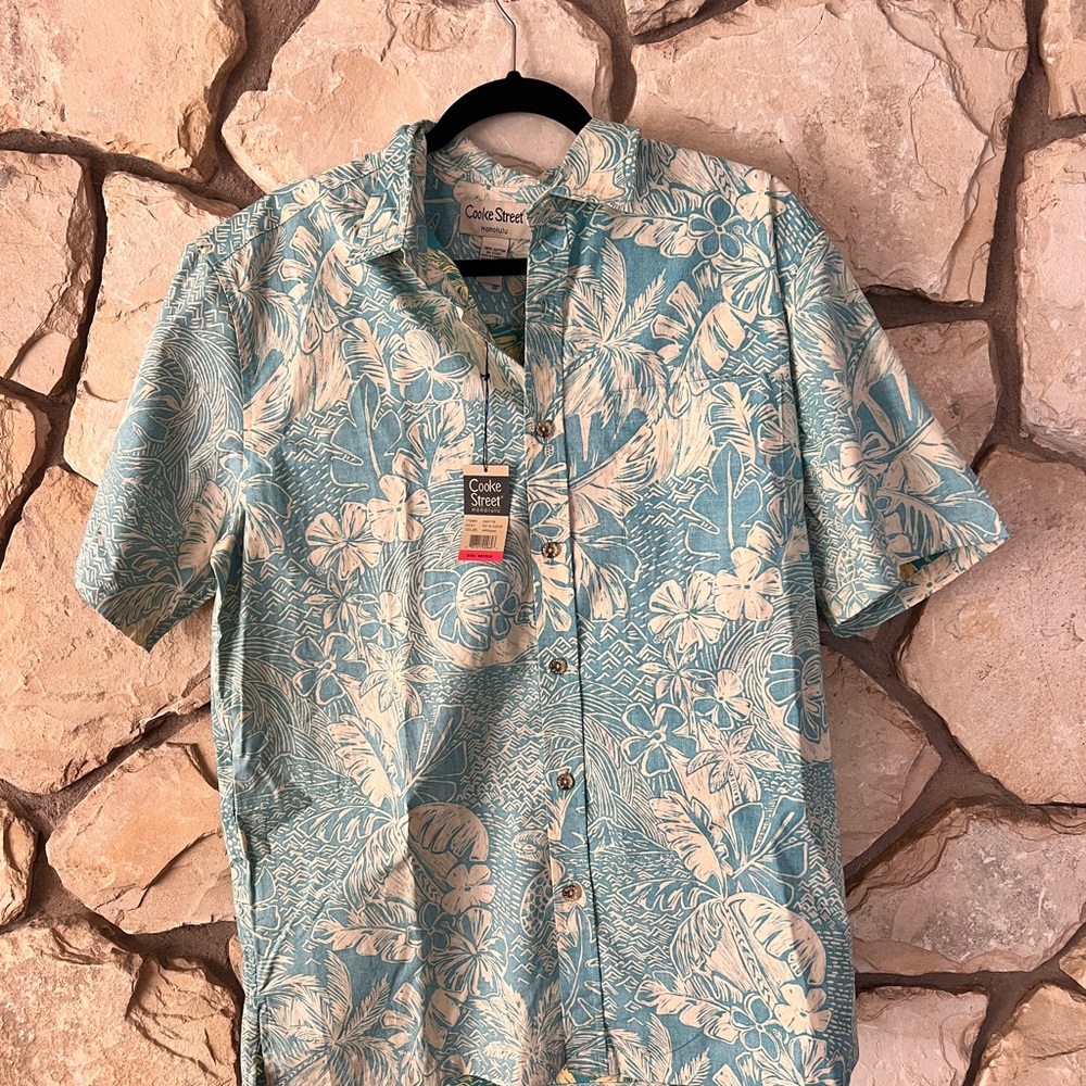 Cooke Street Blue Floral Men's Shirt - M NWT